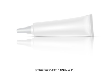 Blank cream tube,Vector illustration,Eps 10