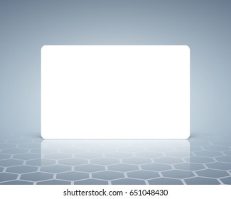 Blank credit business discount card template