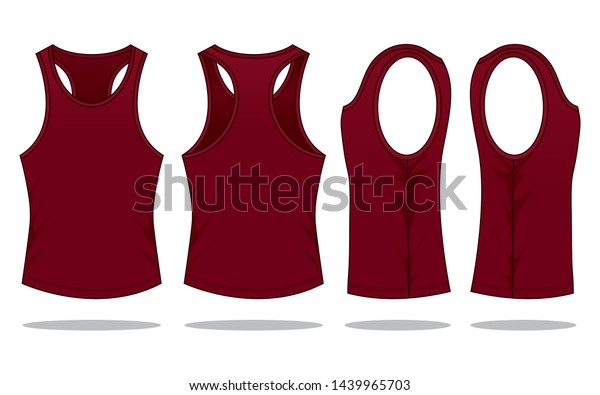 blank red tank top