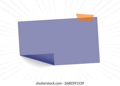 modelo de folha de bloco de notas em branco e curvado para vetor de projetos do office