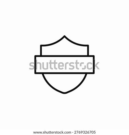 blank customizable crest icon sign vector