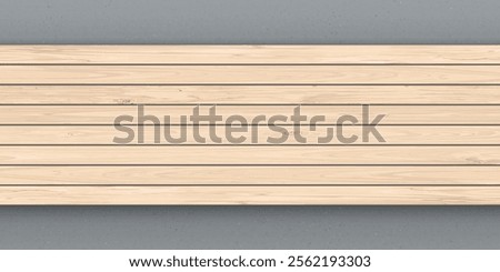 Blank cut timber panels whitewashed texture with cement wall loft style behind graphic illustration. 