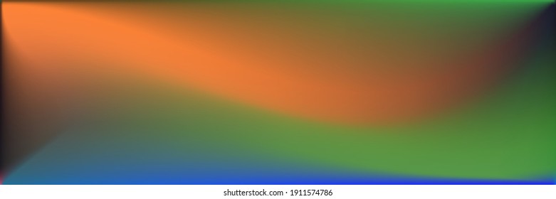 Blank  Dark Blurred Background. Vivid Rainbow Smooth Surface Backdrop. Color Bright Ocean Blurred Texture Illustration. Neon Vibrant Wavy Gradient Mesh. Colorful Water Wavy Gradient Mesh.