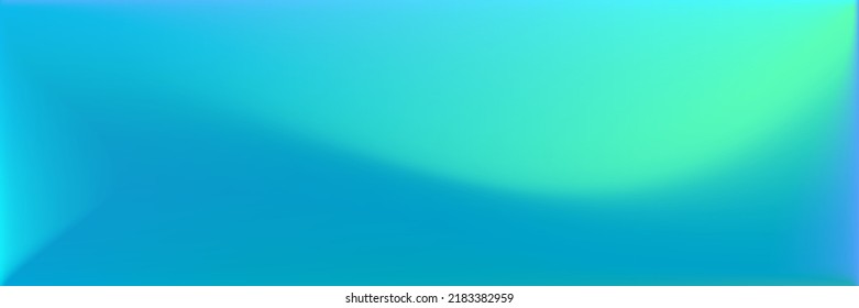 Blank Dark Colorful Smooth Surface Illustration. Vibrant Turquoise Wavy Gradient Mesh. Sea Original Background. Blue Vivid Wavy Gradient Mesh. Multicolor Color Horizontal Lines Backdrop.