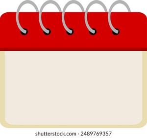 Blank date or calendar template vector image or clipart for project work or business