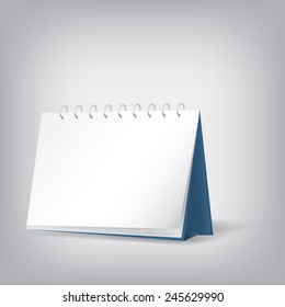 Blank desktop calendars. Vector illustration