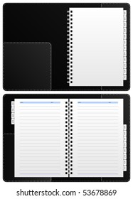 Blank Diary Notebook Vector