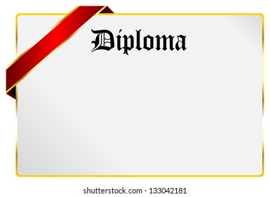 Blank Diploma Certificate Document