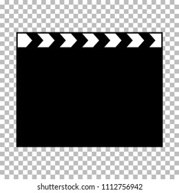 blank of director clapboard  isolated on transparent background vector illustration
