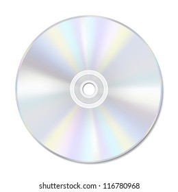 Blank disc on white with space for text. EPS10 vector format.