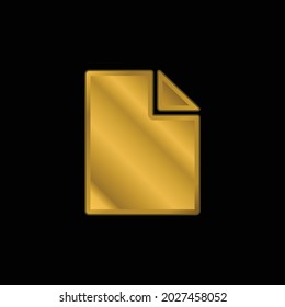 Metallic-Symbol oder Logo-Vektorgrafik des leeren Dokuments