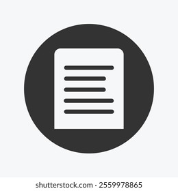 Blank Document Icon Design, for design elemment or design icons 