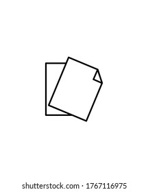 icono de documento en blanco,icono de mejor línea vector.