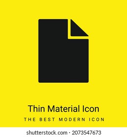 Blank Document minimal bright yellow material icon