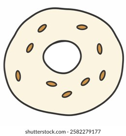 Blank Donut with Frosting for Sweet Treat Designs – Perfect for bakery branding, menus, and dessert-themed visuals.
