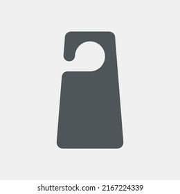 Blank Door Hanger Tags For Room In Hotel, Hostel, Resort quality vector illustration cut