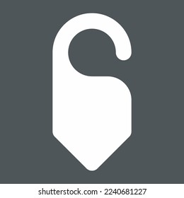 Blank Door Hanger Tags For Room In Hotel, Hostel, Resort quality vector illustration cut