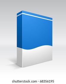 Blank dvd box on background. Vector illustration.