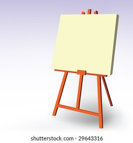 blank easel