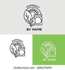 blank eco product logo leaves sun blanks