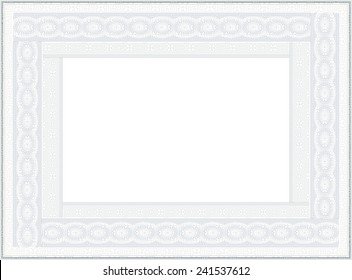 Blank Elegant Certificate Frame