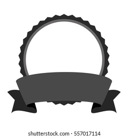 blank emblem icon image vector illustration design 