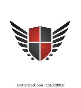 blank emblem shield logo Abstract symbol of security protection company