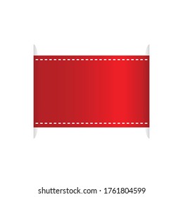 BLANK OR EMPTY ADVERTISING banner design TEMPLATE, vector illustration