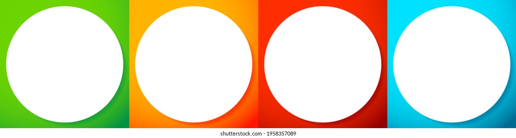 Blank, empty circle, orb and sphere button, badge, and pin shape design element