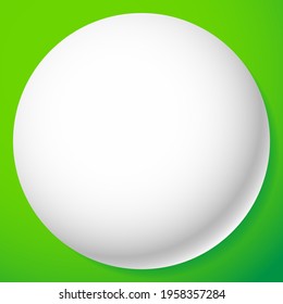 Blank, empty circle, orb and sphere button, badge, and pin shape design element