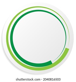 Blank, empty circle shape, circle design element. Circular, circle frame, border with copyspace. Button, pin, badge, and seal background