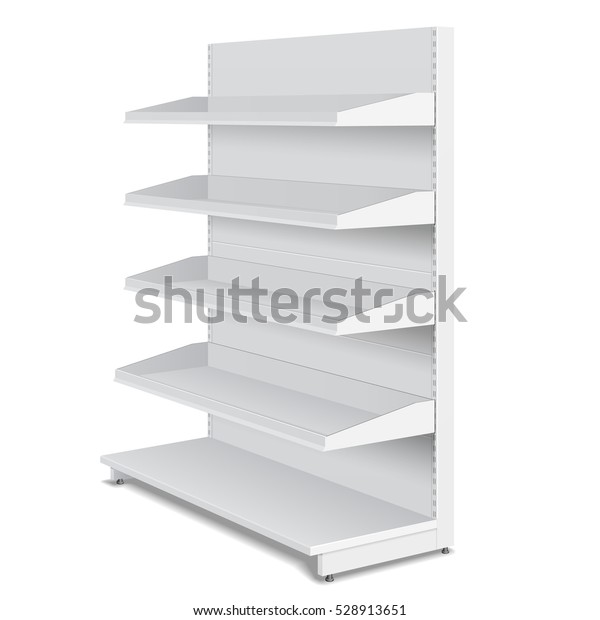 Blank Empty Double Sided Showcase Displays Stock Vector (Royalty Free ...