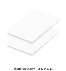 Blank empty magazine, album or book template. vector.