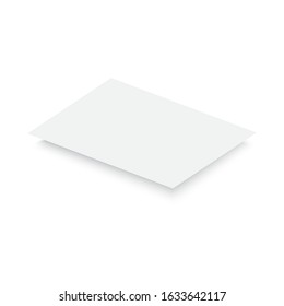 Blank empty magazine, album or book template. vector.