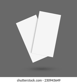 Blank empty magazine or book or booklet, brochure, catalog, leaflet, template  on a gray background. vector