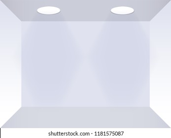 Blank empty product showcase, Light box banner