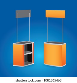 Blank Empty Retail Stand