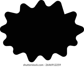 Blank empty speech bubble chat icon. Retro colorful special offer design elements, chat emblem, black callout sign Isolated on transparent background. Vector illustration for web app.
