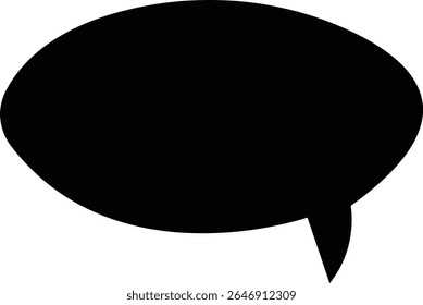 Blank empty speech bubble chat icon. Retro colorful special offer design elements, chat emblem, black callout sign Isolated on transparent background. Vector illustration for web app.