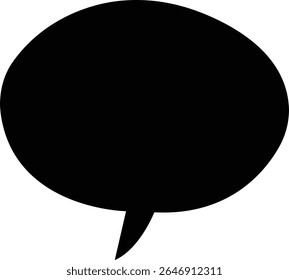 Blank empty speech bubble chat icon. Retro colorful special offer design elements, chat emblem, black callout sign Isolated on transparent background. Vector illustration for web app.
