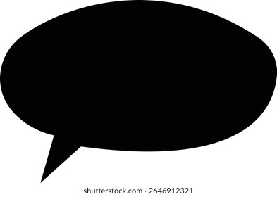 Blank empty speech bubble chat icon. Retro colorful special offer design elements, chat emblem, black callout sign Isolated on transparent background. Vector illustration for web app.