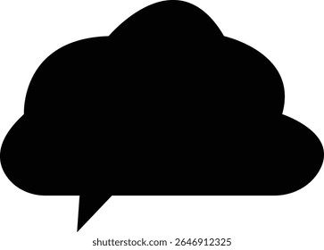 Blank empty speech bubble chat icon. Retro colorful special offer design elements, chat emblem, black callout sign Isolated on transparent background. Vector illustration for web app.