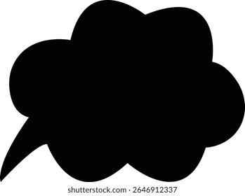 Blank empty speech bubble chat icon. Retro colorful special offer design elements, chat emblem, black callout sign Isolated on transparent background. Vector illustration for web app.
