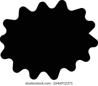 Blank empty speech bubble chat icon. Retro colorful special offer design elements, chat emblem, black callout sign Isolated on transparent background. Vector illustration for web app.