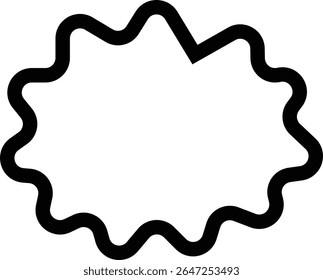 Blank empty speech bubble chat icon. Retro colorful special offer design elements, chat emblem, black callout sign Isolated on transparent background. Vector illustration for web app.