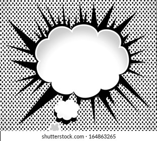 Blank empty speech bubbles  