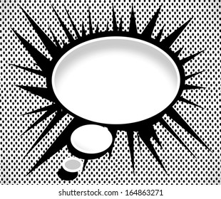 Blank empty speech bubbles  
