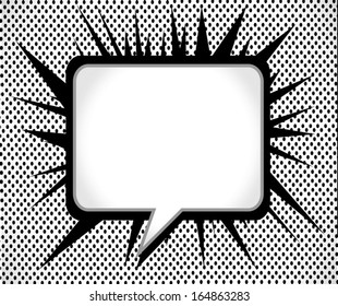 Blank empty speech bubbles  