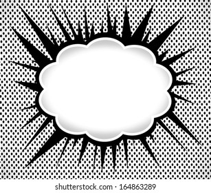 Blank empty speech bubbles  