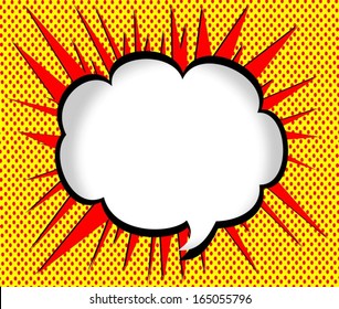 Blank empty speech bubbles 